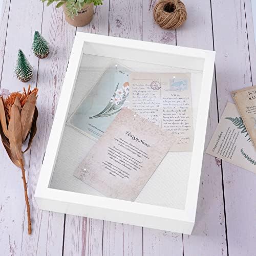 Muzilife 11x14 Shadow Box Frame - White