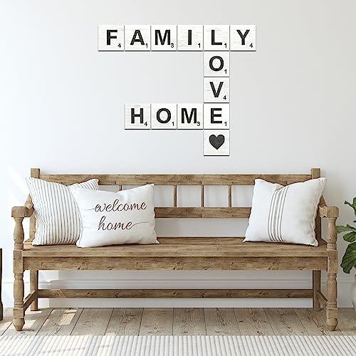 TenXVI Designs Rustic Crossword Wall Hanging - 5x5 Inch Wood