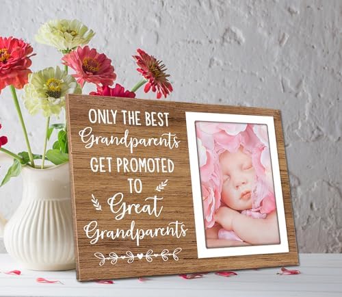 Itsoly Grandparents Wooden Picture Frame - 4x6inch Vertical Portrait