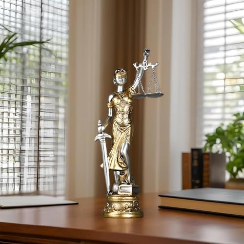 15 Inch Lady Justice Statue - Home Office Decor Sculpture