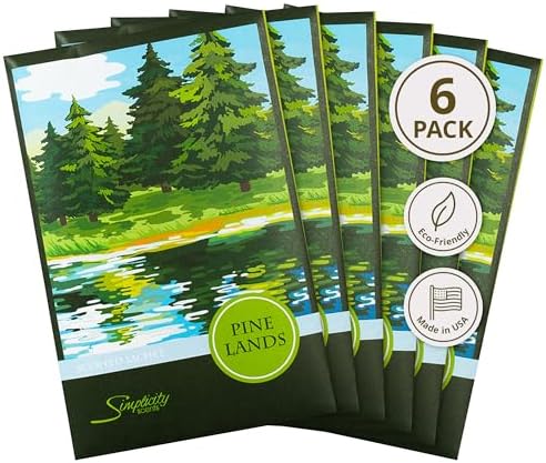 FloralSimplicity Pine Lands Scented Sachets Pack of 6