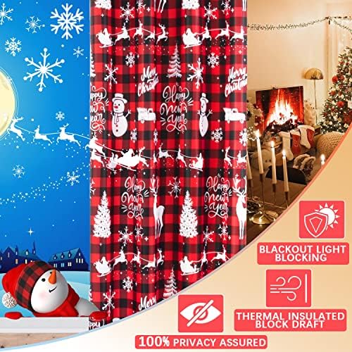 PANELSBURG Thermal Curtains 2 Panel Set Winter Insulated