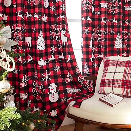 PANELSBURG Thermal Curtains 2 Panel Set Winter Insulated