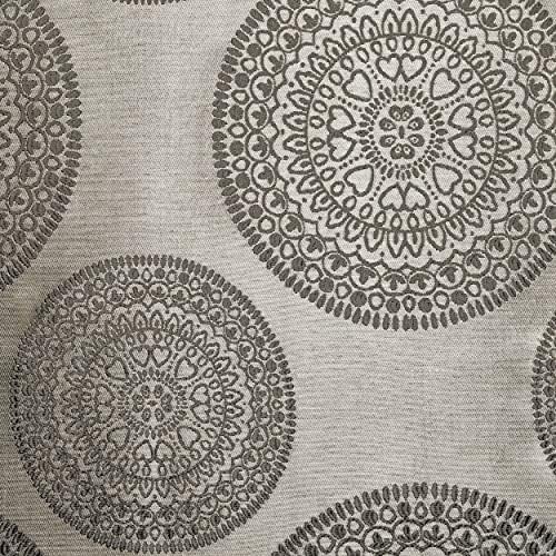 Superior Mossley Jacquard Sheer Curtain Panels Set of 2 Gray 52x96