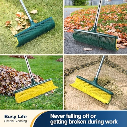 Yocada Heavy Duty Broom with Curved Bristles 587 Inch